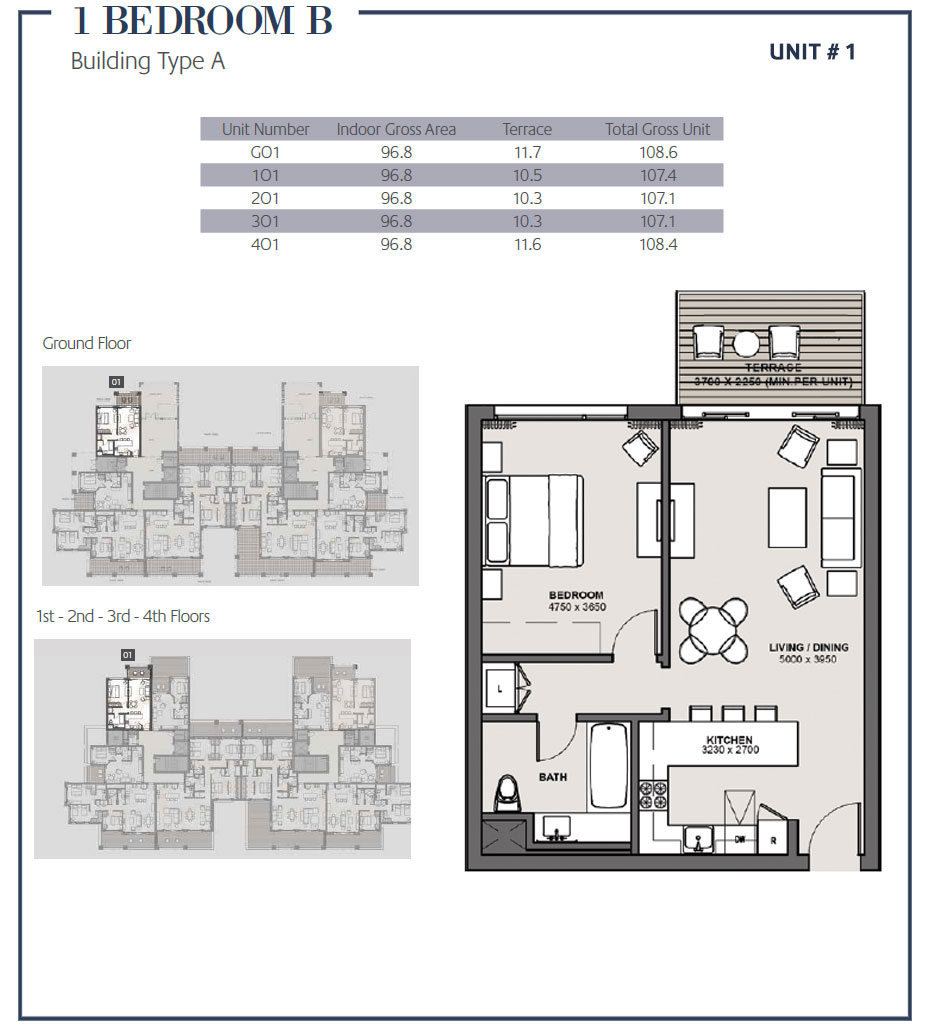 Floor plan for apartment at Marassi