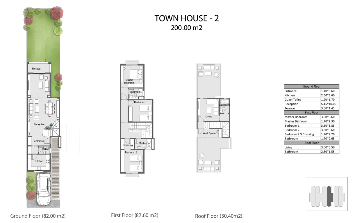 Floor plan for townhouse at The City of Odyssia
