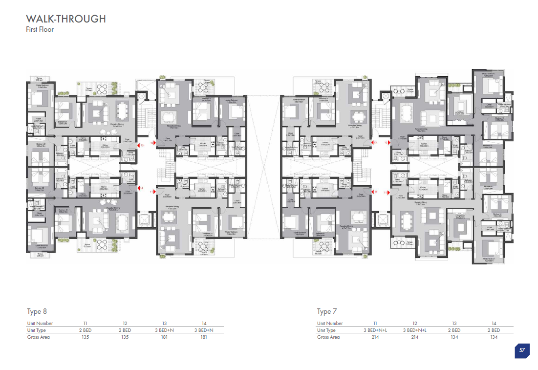 Floor plan for apartment at SODIC East