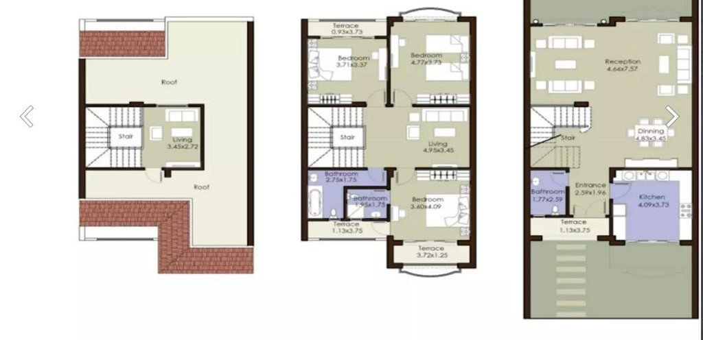 Floor plan for townhouse at El Patio 5 East