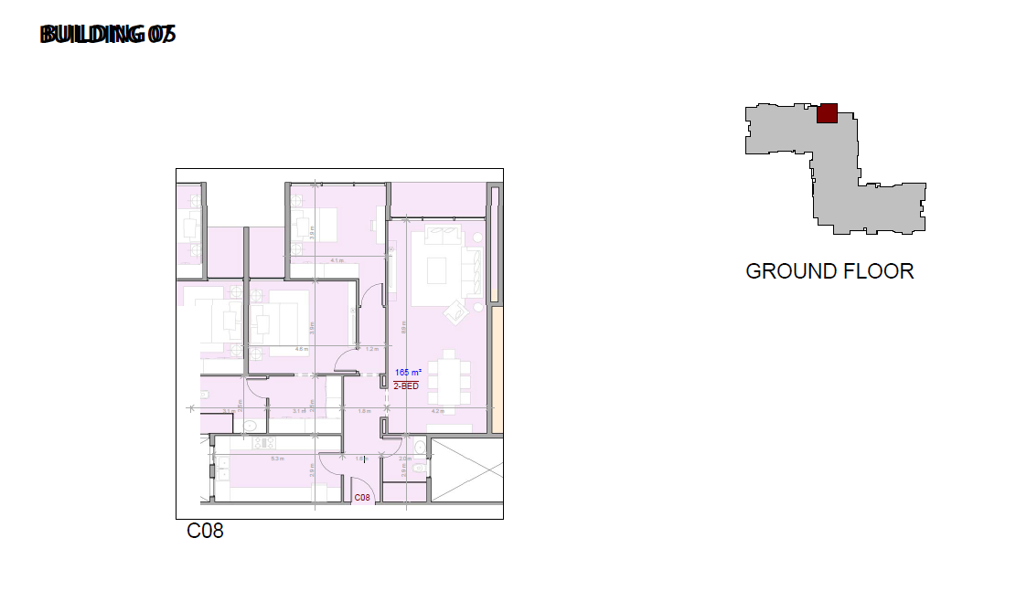 Floor plan for apartment at The View Waterway