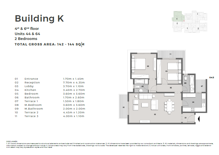 Floor plan for apartment at Il Bosco City