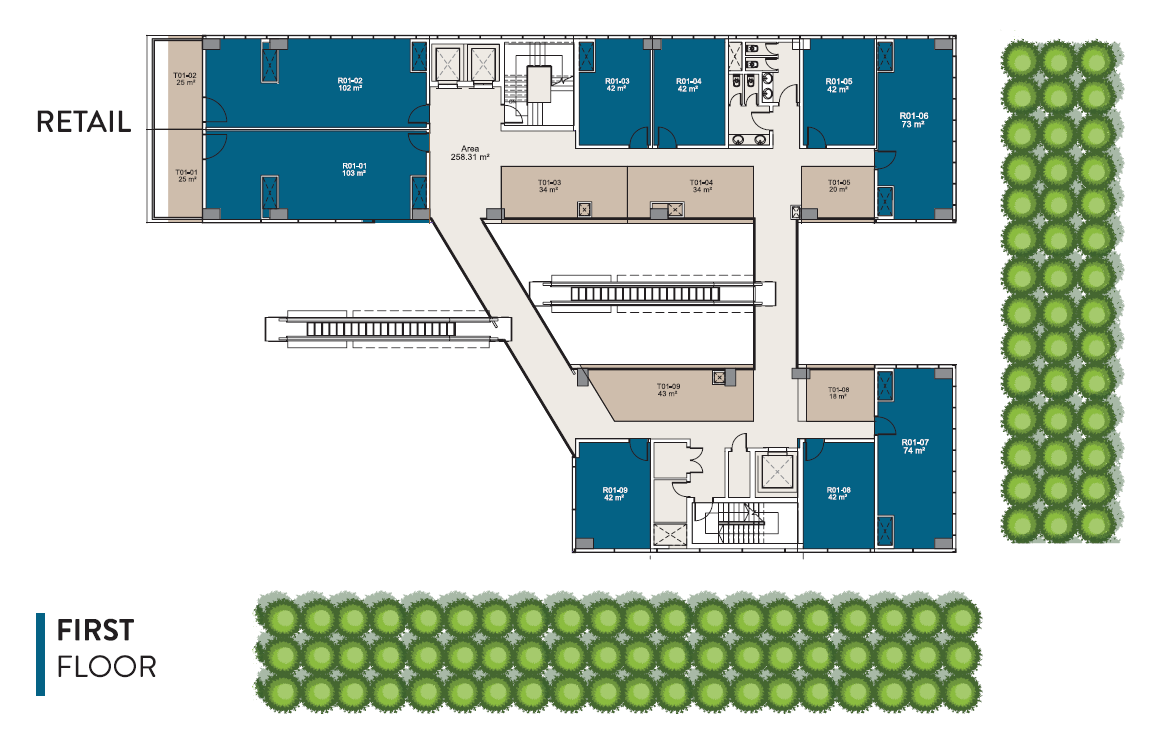 Floor plan for  at 4T1 Tower