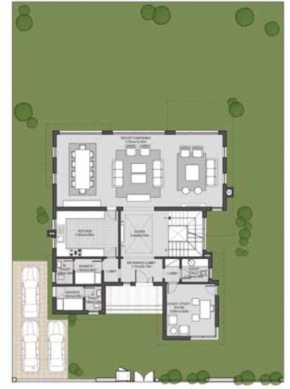Floor plan for villa at SODIC East