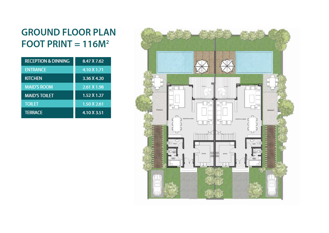 Floor plan for  at Majorelle