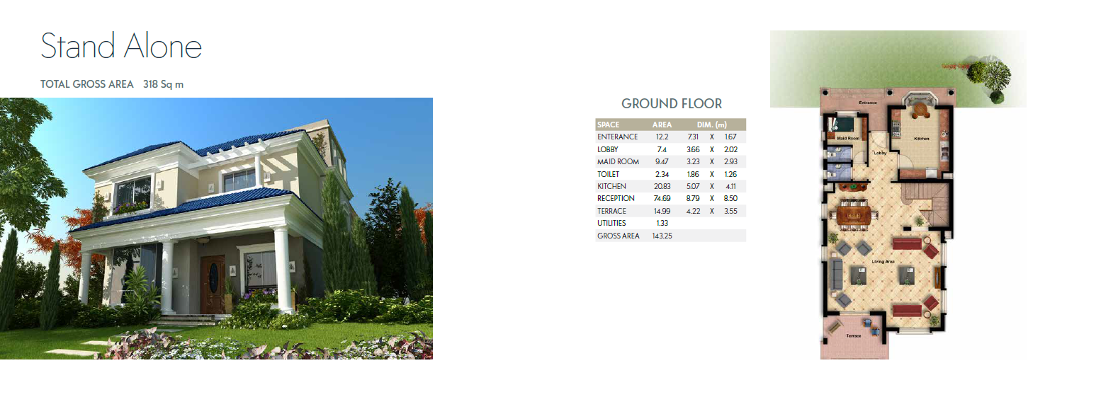 Floor plan for villa at Mountain View October Park