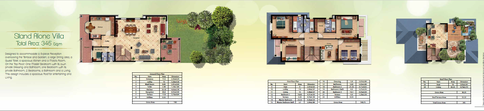 Floor plan for villa at Mountain View October Park