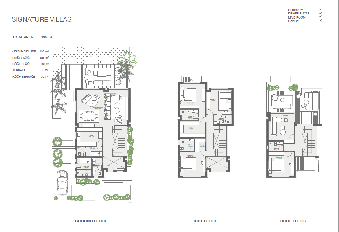 Floor plan for villa at Stei8ht