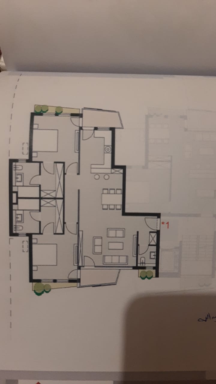 Floor plan for apartment at Badya