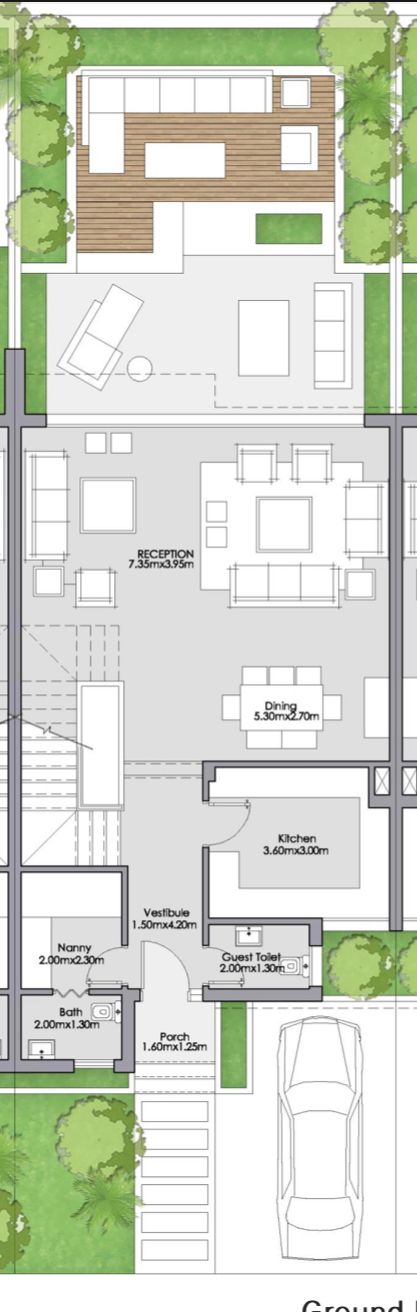Floor plan for townhouse at The Crown