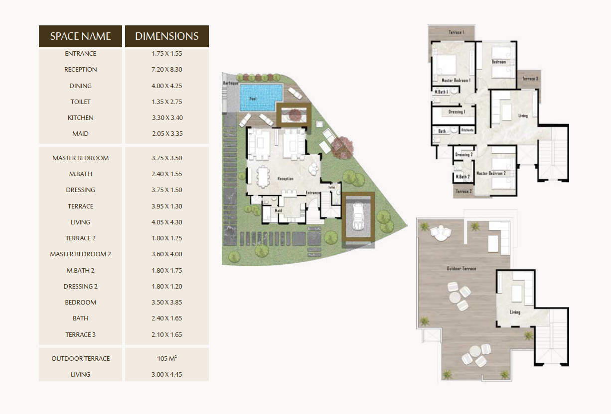 Floor plan for villa at The 8