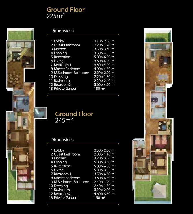Floor plan for apartment at Midtown New Cairo