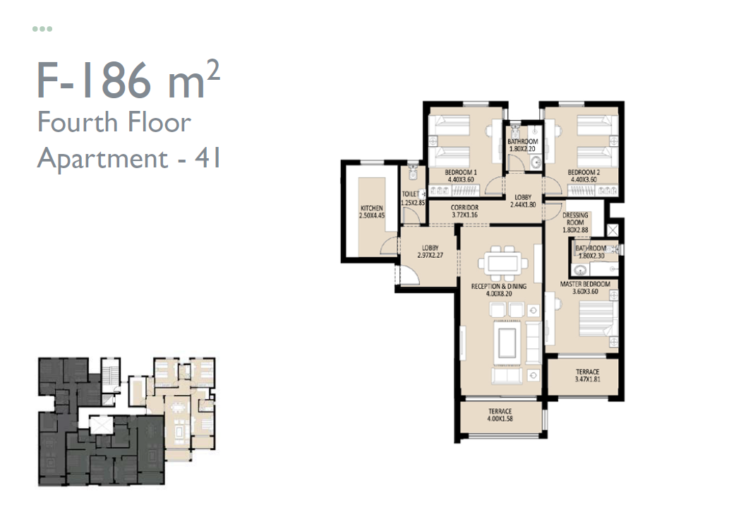 Floor plan for apartment at Jayd