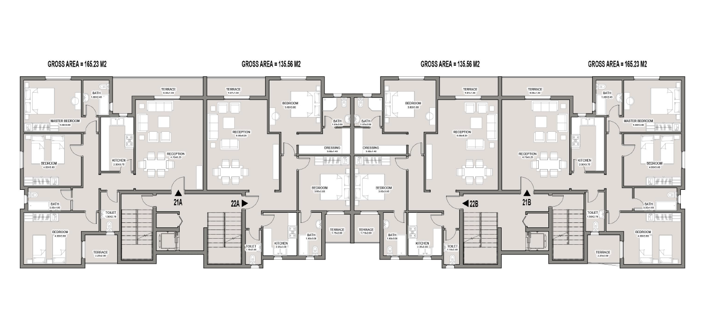 Floor plan for apartment at Taj City