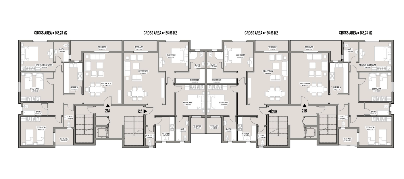 Floor plan for apartment at Taj City