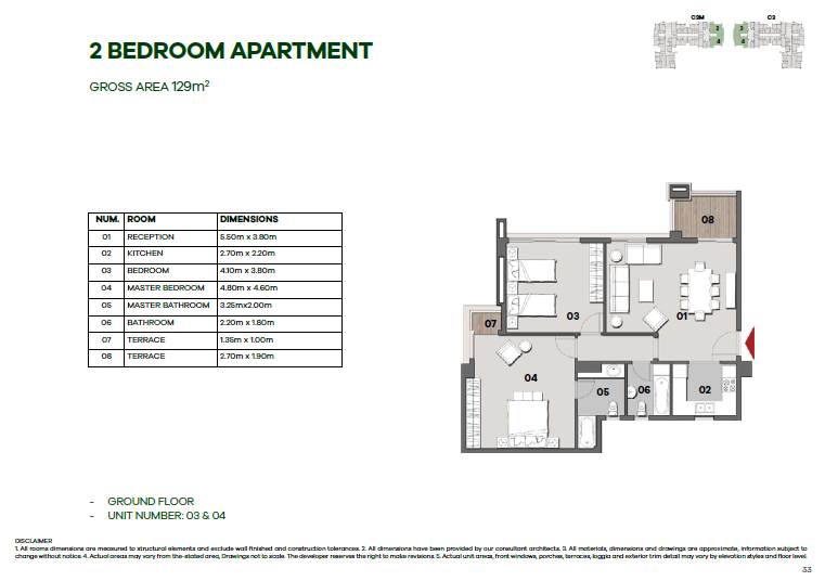 Floor plan for apartment at Il Bosco New Capital