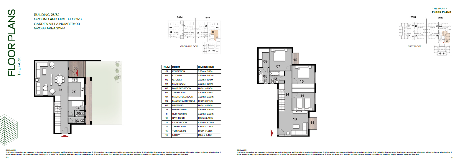 Floor plan for apartment at Il Bosco New Capital