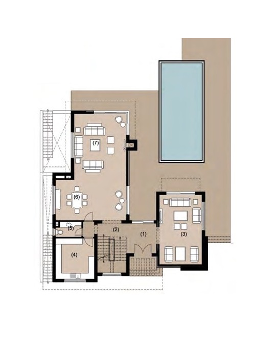Floor plan for villa at New Giza