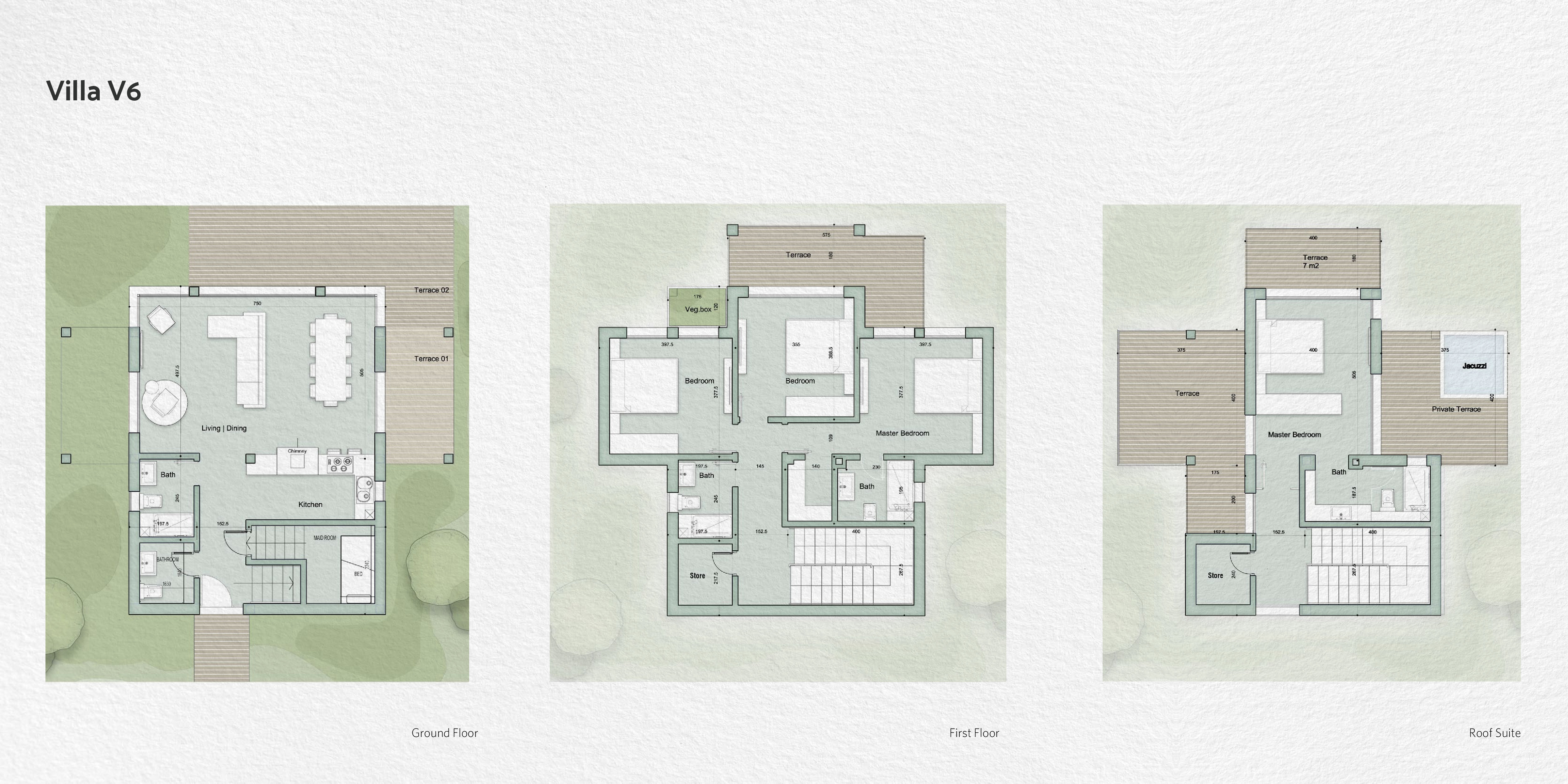 Floor plan for villa at Il Monte Galala