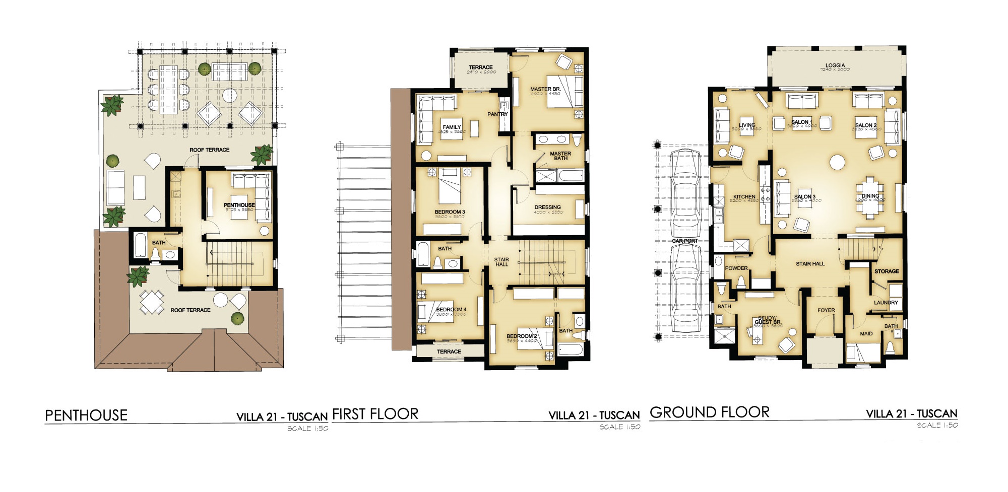 Floor plan for townhouse at Mivida