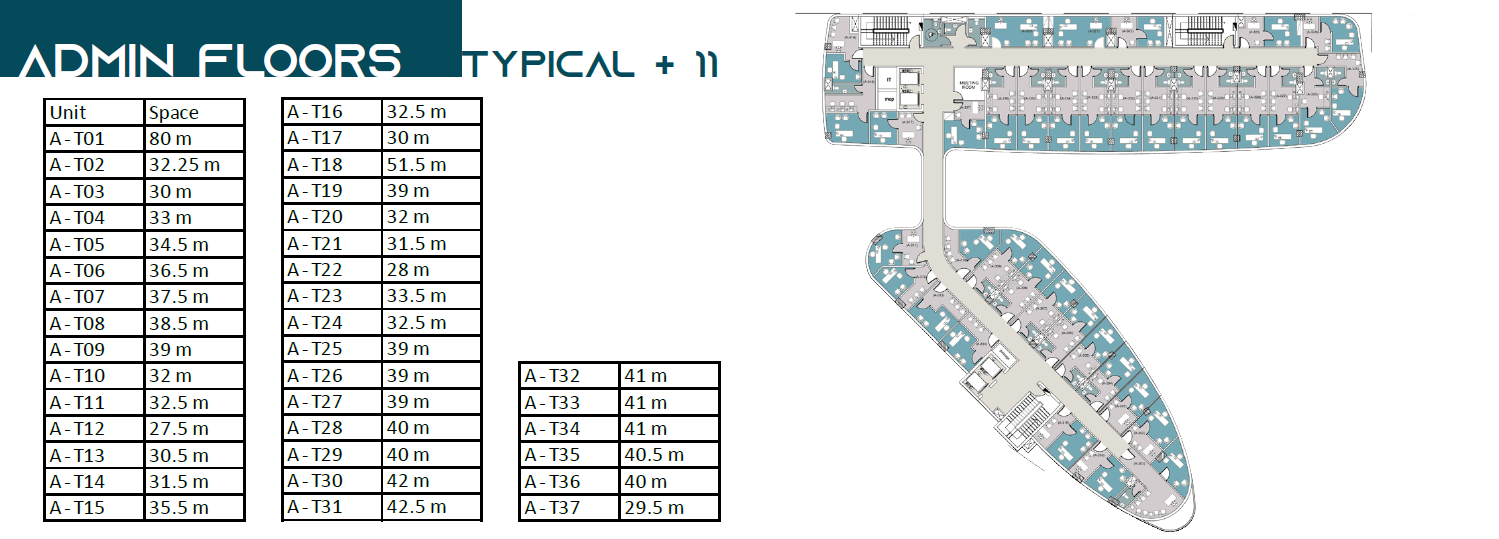 Floor plan for  at Pavo Tower