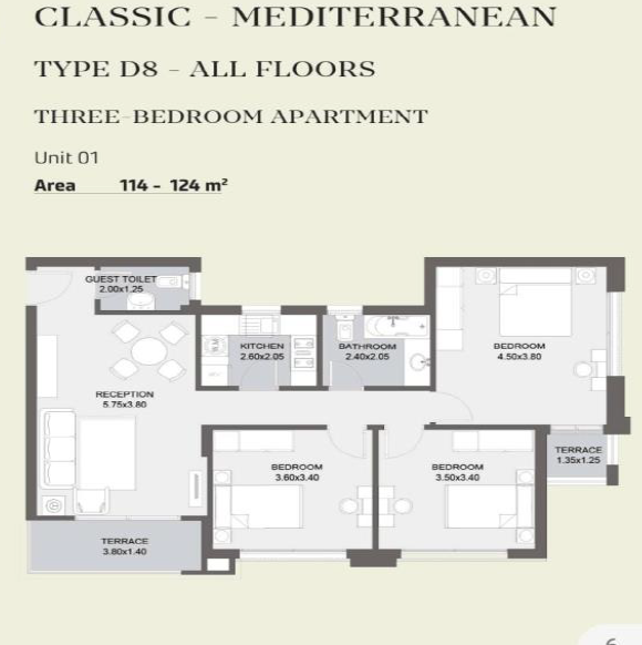 Floor plan for apartment at Al Maqsad Residences