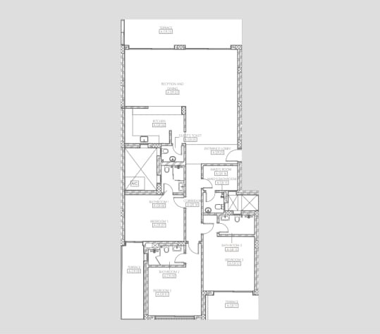 Floor plan for apartment at City View