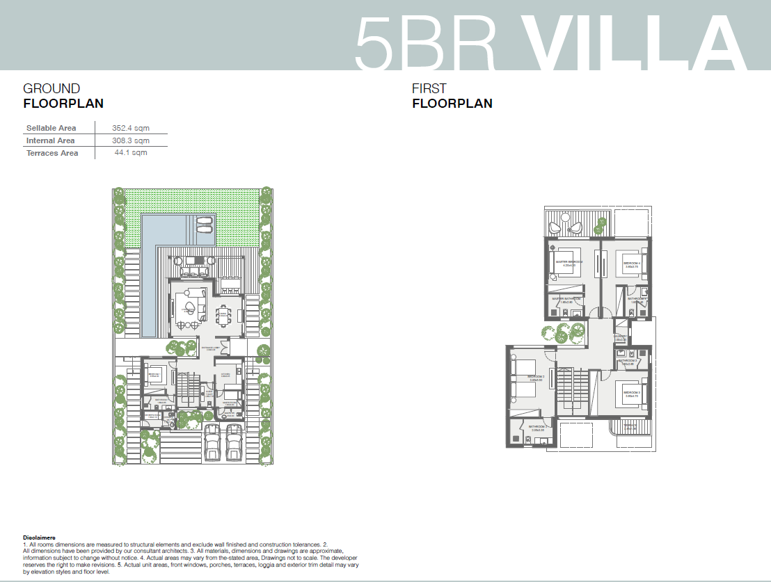 Floor plan for villa at The Med