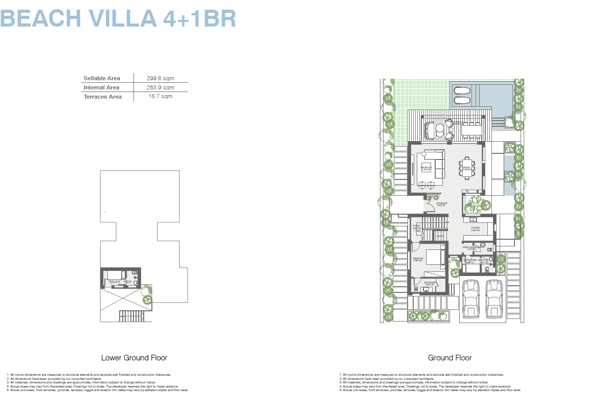 Floor plan for villa at The Med