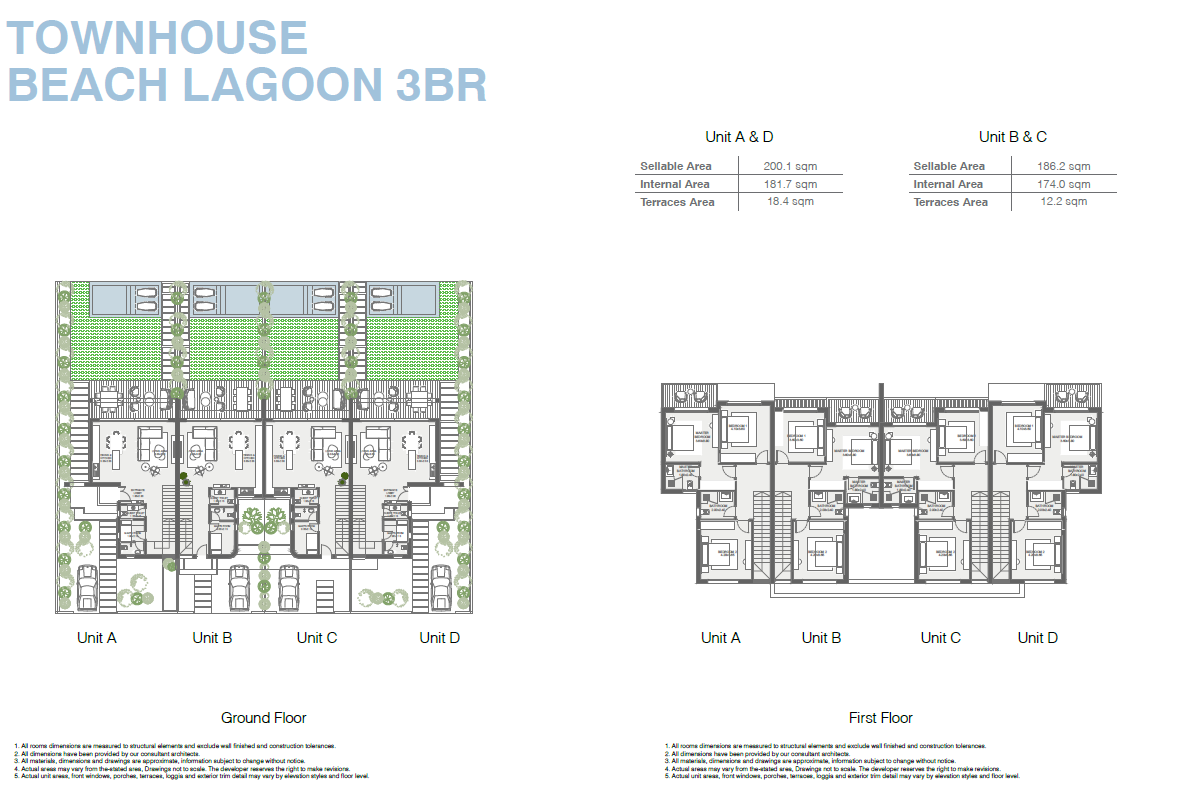 Floor plan for townhouse at The Med