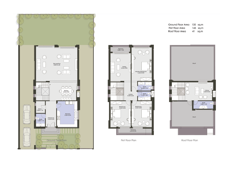 Floor plan for villa at El Patio Casa