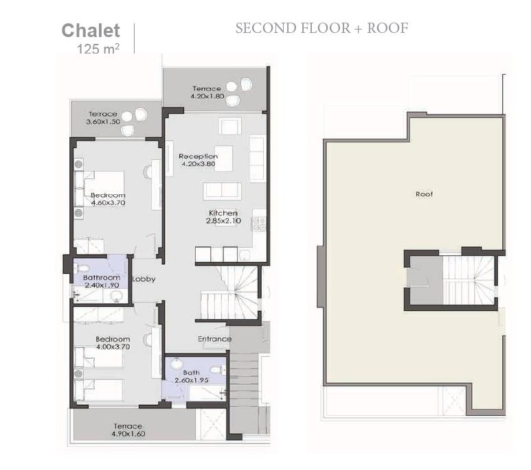 Floor plan for chalet at La Vista Ray