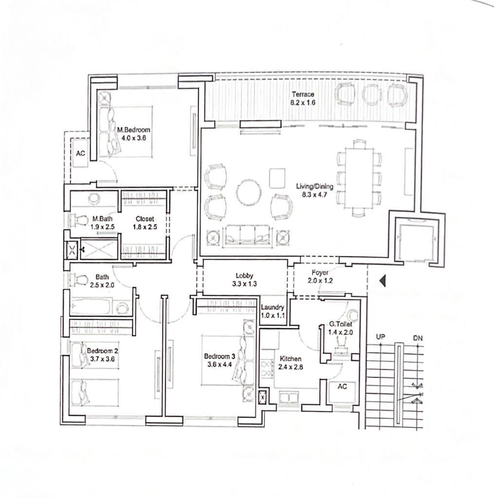 Floor plan for apartment at DISTRICT 5
