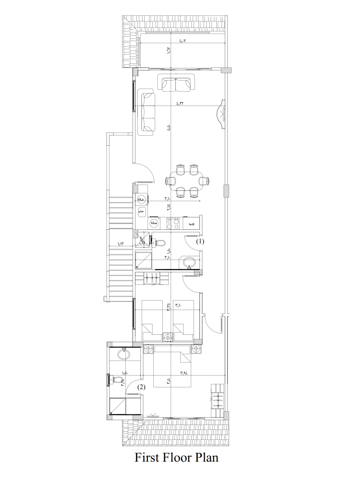 Floor plan for chalet at La Vista Topaz