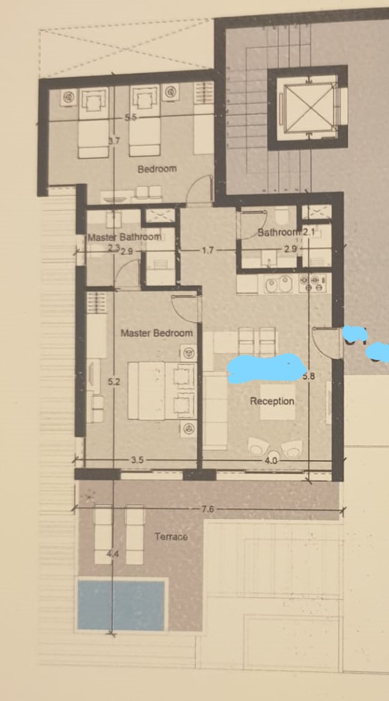 Floor plan for chalet at Il Monte Galala