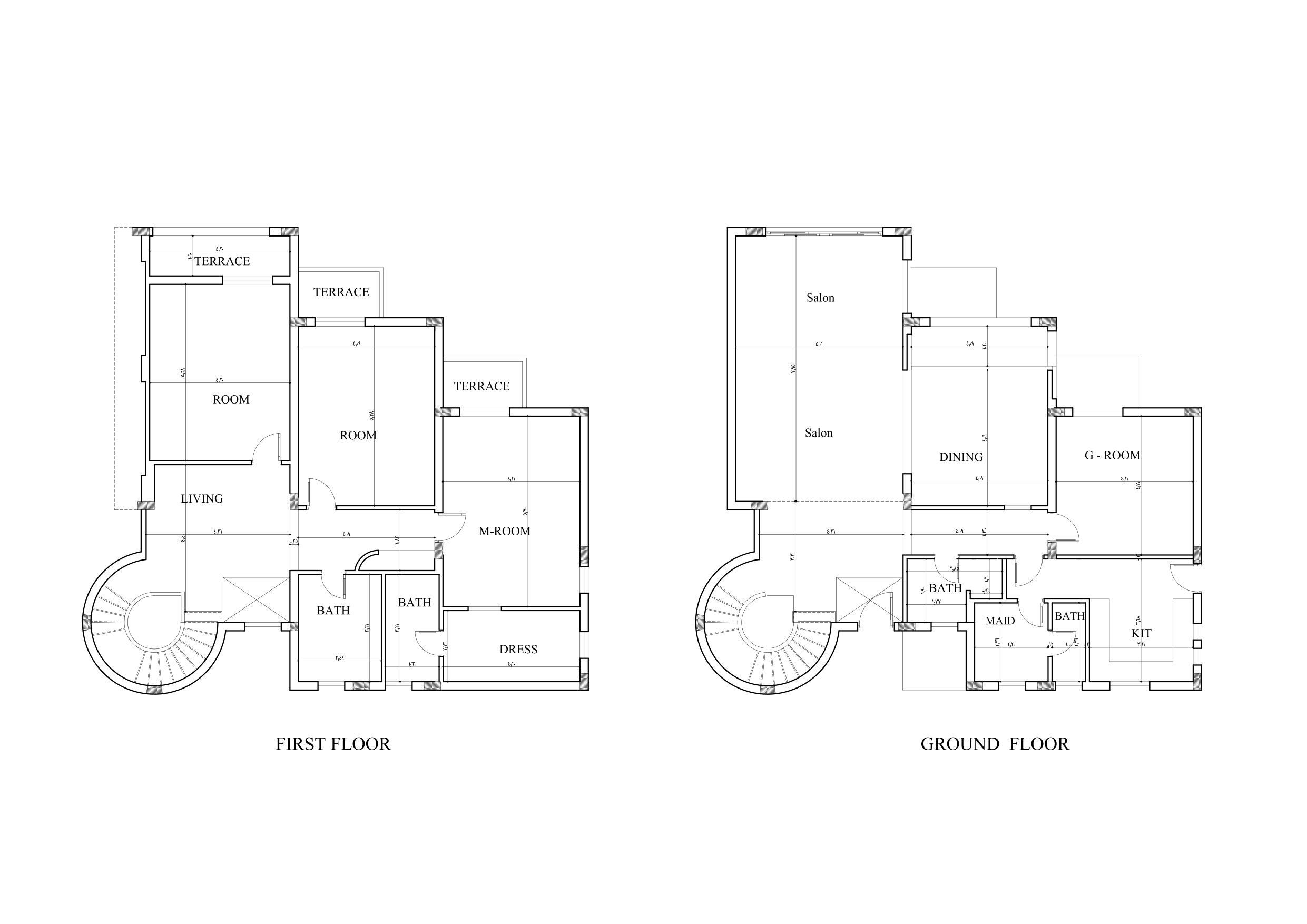 Floor plan for villa at La Vista Gardens