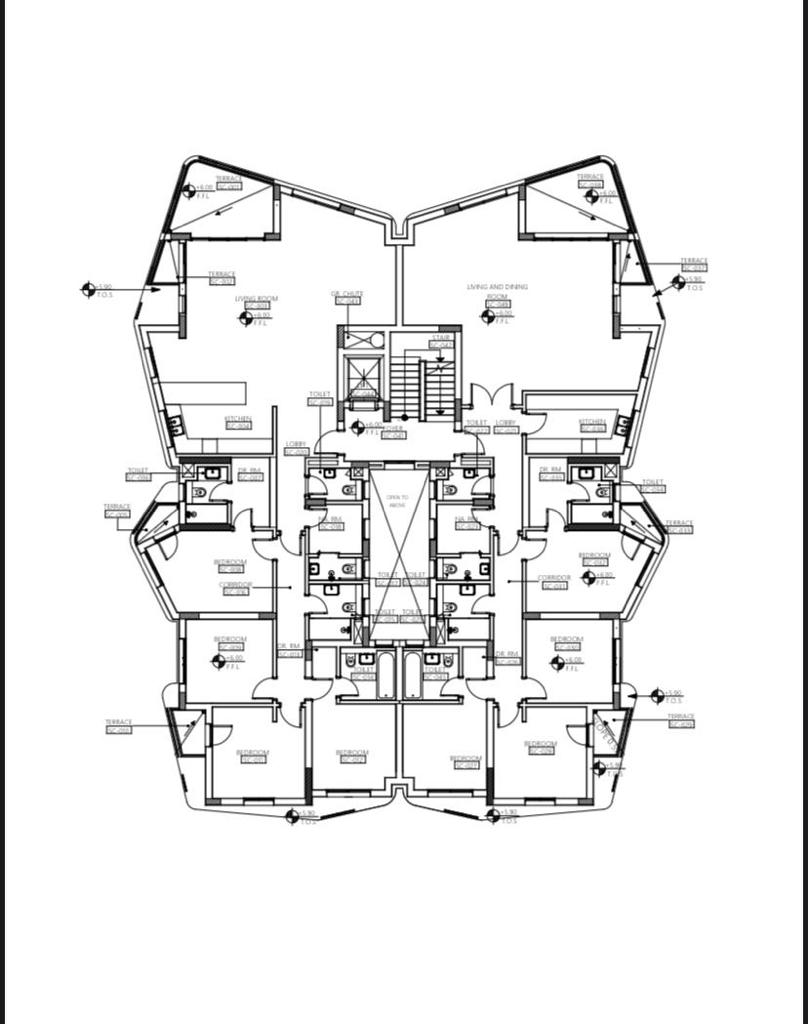Floor plan for apartment at Badya
