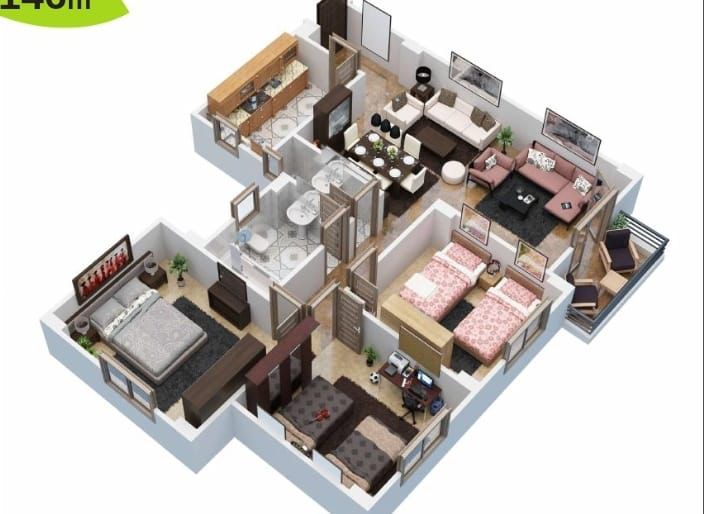 Floor plan for apartment at Lavida