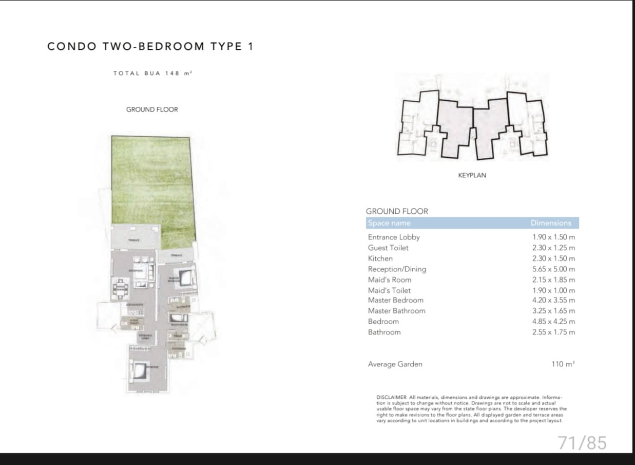Floor plan for chalet at Jefaira