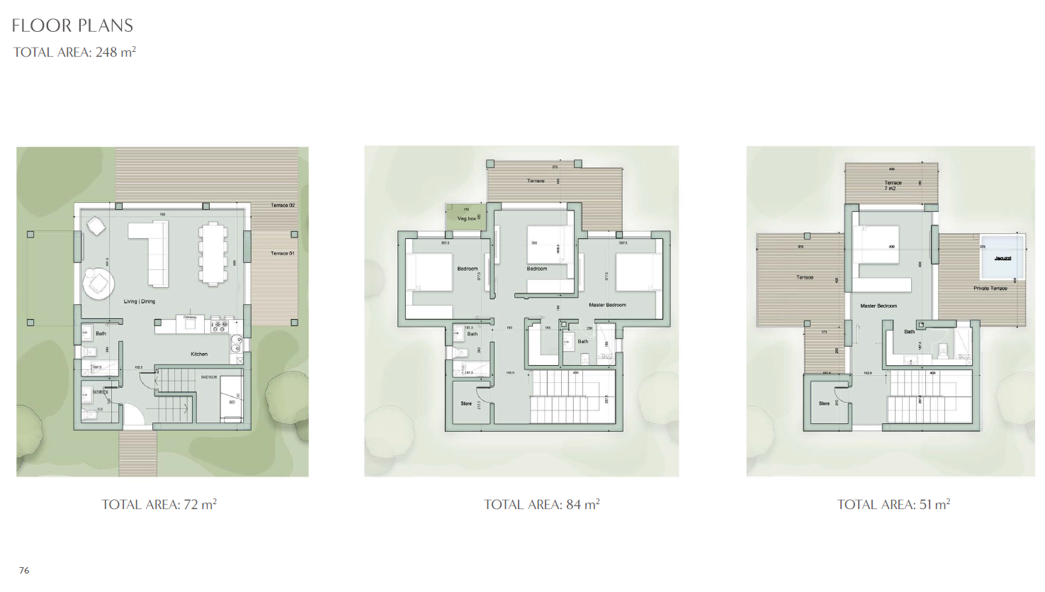 Floor plan for villa at Il Monte Galala
