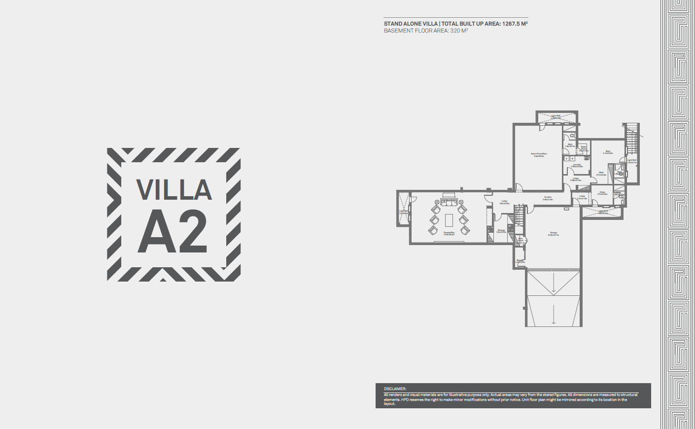 Floor plan for villa at Grand Park