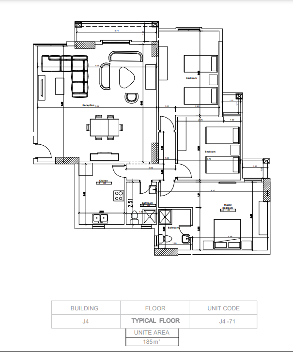 Floor plan for apartment at Venia