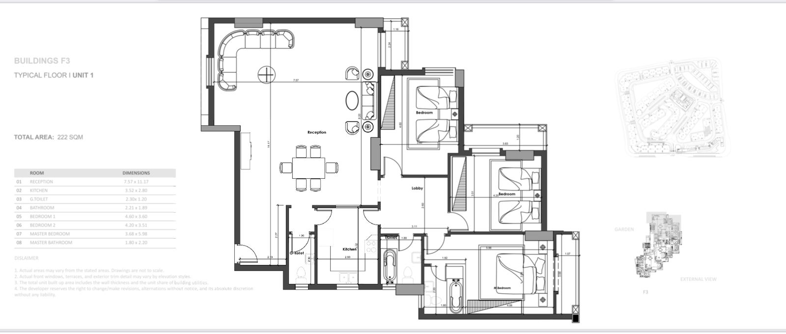 Floor plan for apartment at Venia