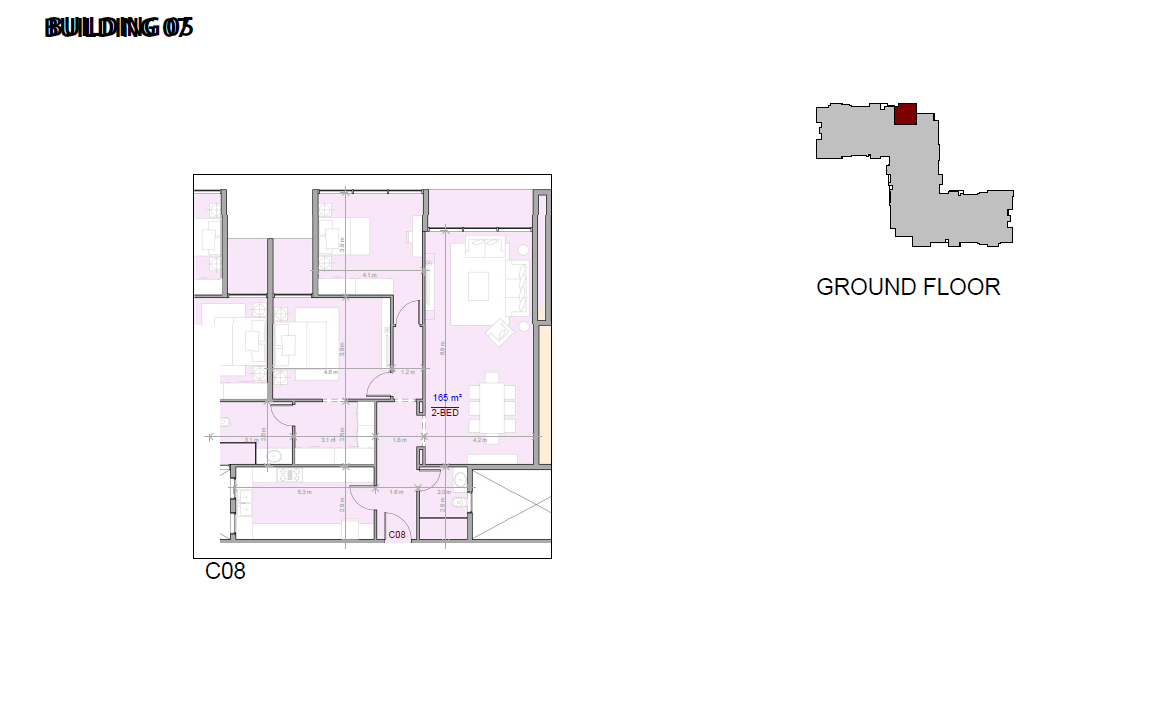 Floor plan for apartment at The View Waterway