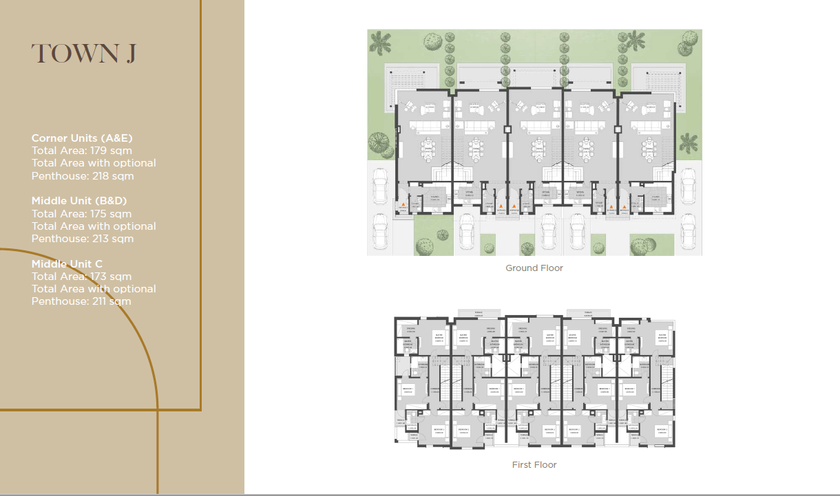 Floor plan for townhouse at O West Orascom