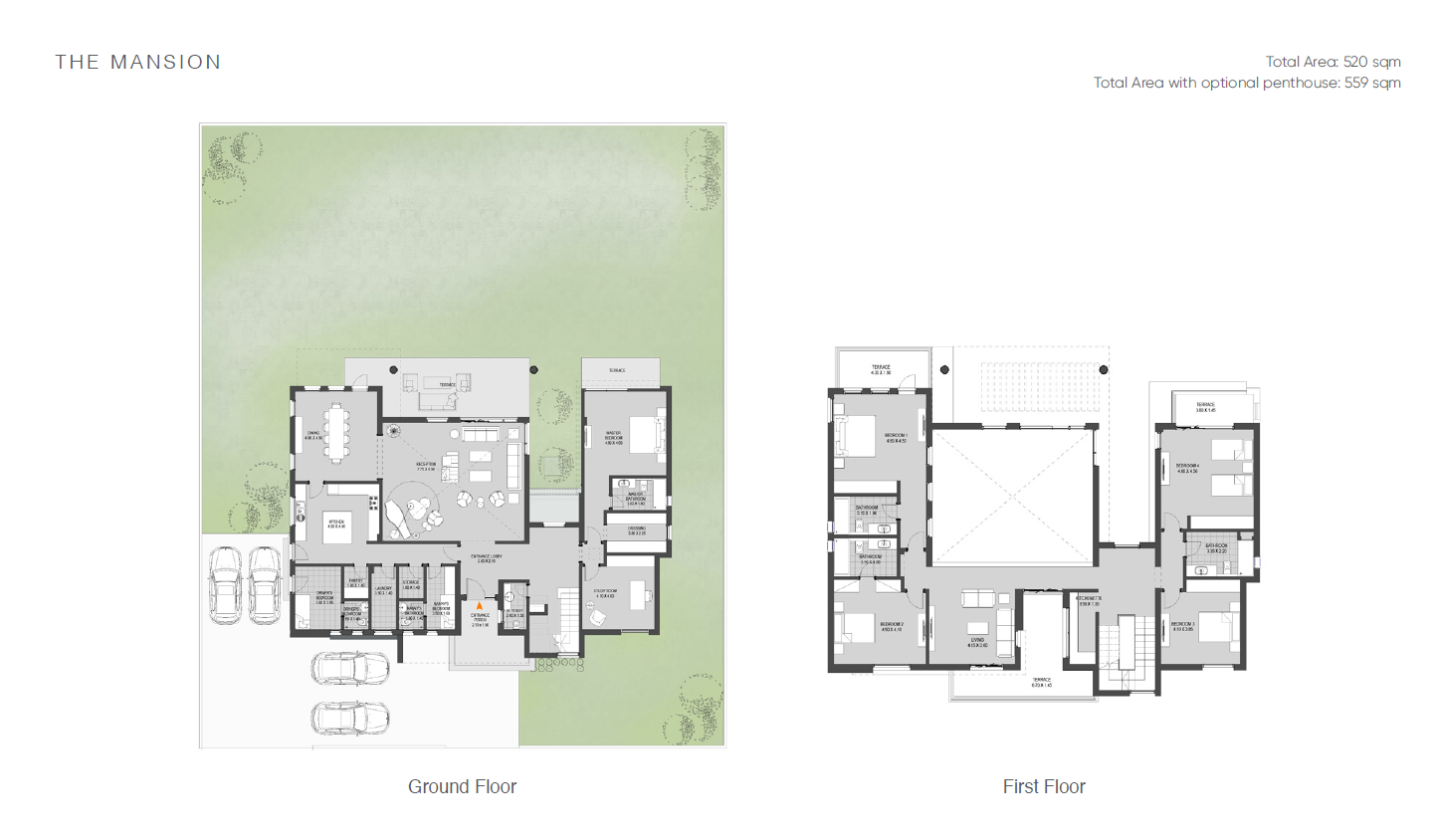 Floor plan for villa at O West Orascom