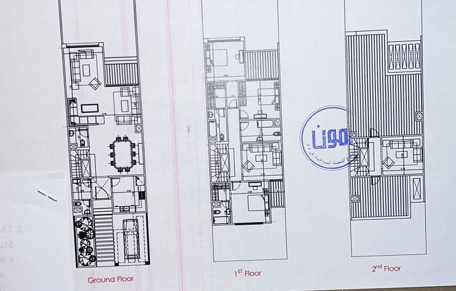 Floor plan for townhouse at Midtown Sky