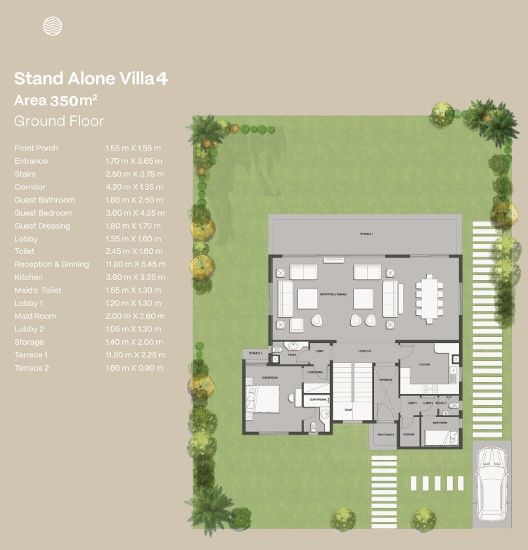 Floor plan for villa at Seazen