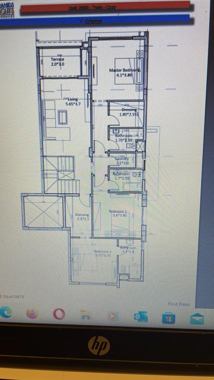 Floor plan for duplex at Pyramids Heights Residences