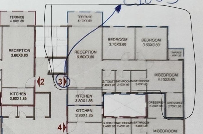 Floor plan for apartment at Il Bosco City